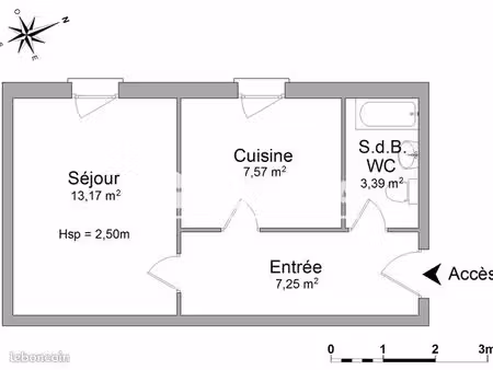 appartement 1 pièce 31 m²