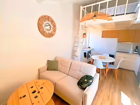 new.studio.mezzanine.clim.terrasse.4pers 400m.plage.park