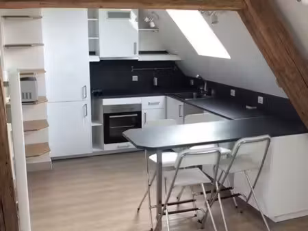 appartement f2/f3 avec mezzanine totalement meublé avec place de parking placer au centre 
