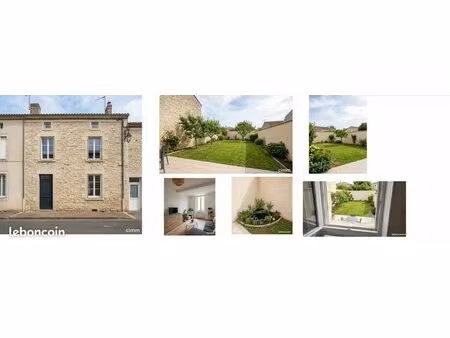 à louer – belle maison de ville de 81 m² avec jardin clos de 200 m² au cœur de montendre