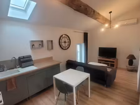 appartement t2 meublé 35m2 + extérieur
