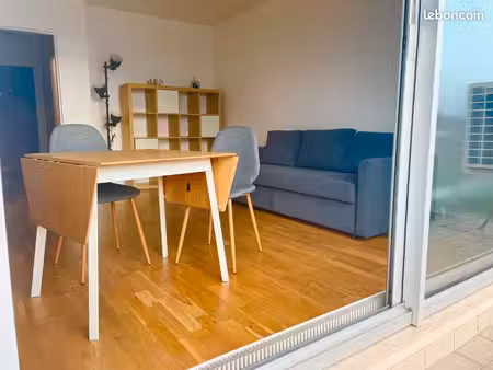 location studio meublé 29 m2 paris nation - très belle vue sur paris - 1350 / mois (charge