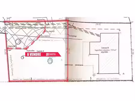 vente terrain 360 m² à entraigues-sur-la-sorgue (84320)  118 000 €