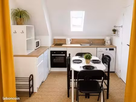 appartement t2 tout équipé avec stationnement et jardin