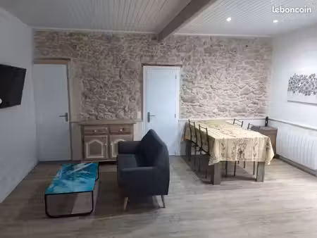 maison t4 meublée avec garage et jardin