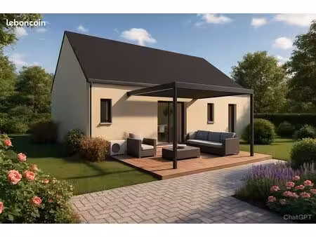 projet de construction d'une maison 90 m² avec terrain à le mesnil-en-vallee (49)