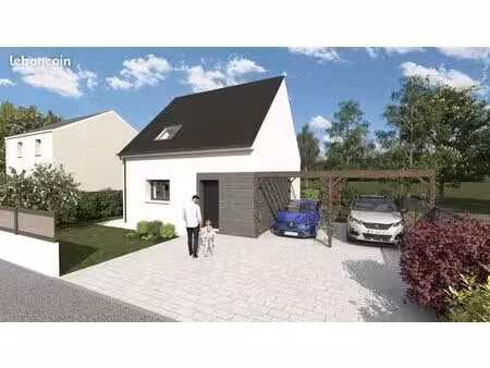 projet de construction d'une maison 76 m² avec terrain à rochefort-sur-loire (49)