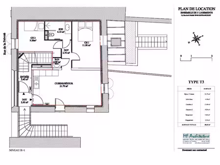 location appartement 3 pièces 50 m² à guitrancourt (78440)  890 €