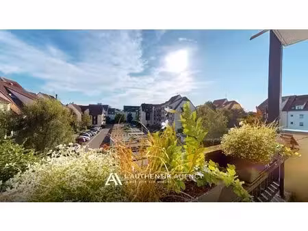 lingolsheim t4 de 79 5 m²  3 chambres  balcon sud-ouest