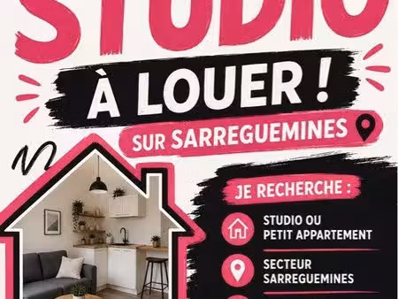 cherche studio à louer