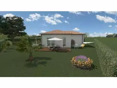terrain avec maison neuve à vendre