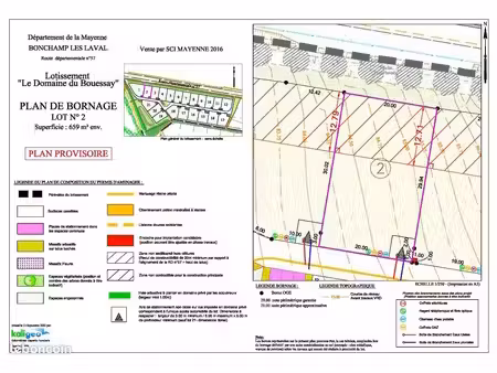 terrain 659 m² bonchamp les laval