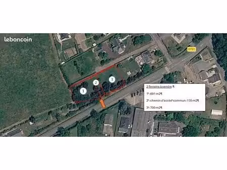terrain à bâtir - 756 m2 - denée 49190 (angers sud  15 min)