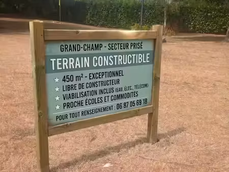 terrain constructible 450m2