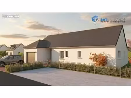 projet de construction d'une maison 107 m² avec terrain à ernee (53)