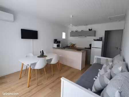 appartement t2 rez de jardin meublé possibilité de bail annuel