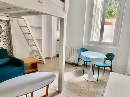 charmant studio ( 16m2 ) plus lit en mezzanine (4 m2) et cour privee (5m2)