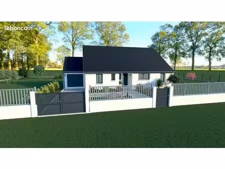 projet de construction d'une maison 75 m² avec terrain à hannaches (60)