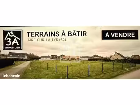 terrain 504 m² aire sur la lys