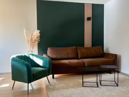 appartement 56 m² rénové – balcon + garage + parking + cave – marckolsheim