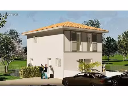projet de construction d'une maison 89.75 m² avec terrain à biarritz (64)