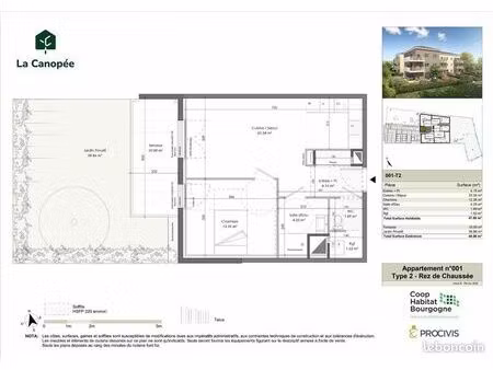 appartement 2 pièces 47 m²