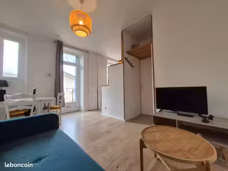 charmante maison t2/ climatisation/ jardin + parking privatif