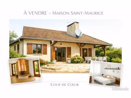 maison de plain-pied (5 chambres) – terrain 2000m² – saint-maurice-lès-châteauneuf