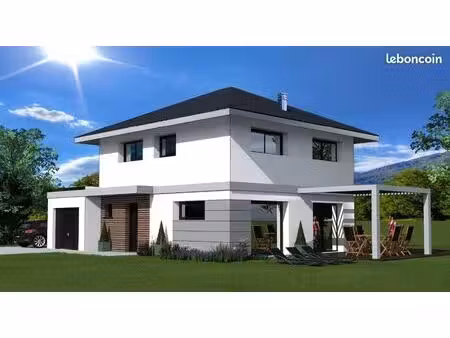 projet de construction d'une maison 110 m² avec terrain de 449m² à brenthonne (74)