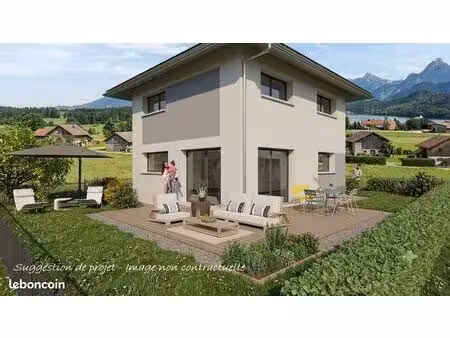 projet de construction d'une maison 99m² avec terrain de 426m² à brenthonne (74)