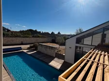 loft contemporain+piscine 12x4+gge 162m2+1490m2 terrain