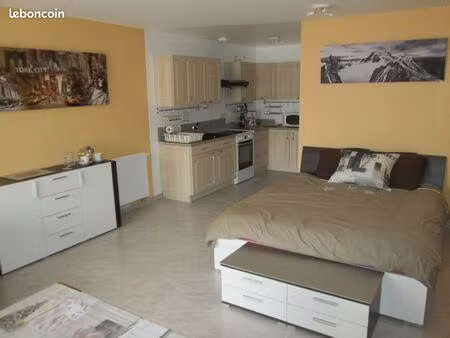 sur les hauteurs d’évian-les-bains – charmant 45 m² avec extérieur verdoyant et place de p