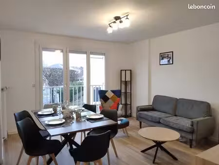 appartement meublé rénové 66m² - résidence calme