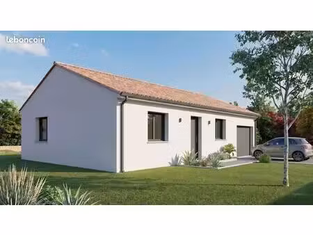projet de construction d'une maison 75 m² avec terrain à cognac-la-foret (87)