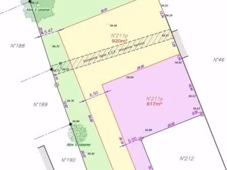 terrain 920 m² sainte foy