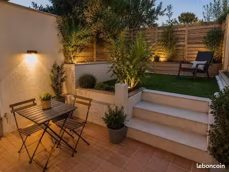 location à l’année - charmant duplex t2 tout equipé - piscine/jardin