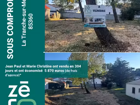 terrain 939 m² la tranche-sur-mer