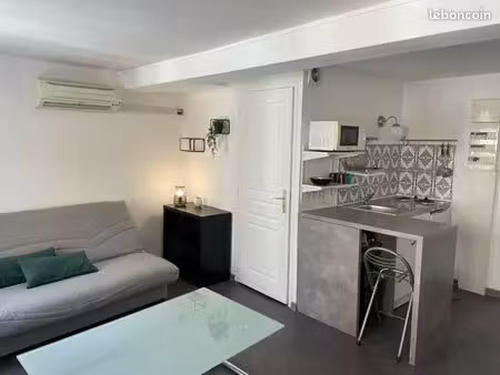 studio meublé 20m² climatisé - la côte-saint-andré - 400 + charges