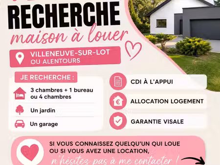 recherche maison a louer