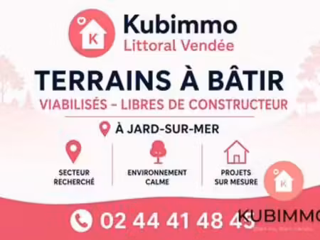 vente terrain à jard-sur-mer (85520) : à vendre / 389m² jard-sur-mer