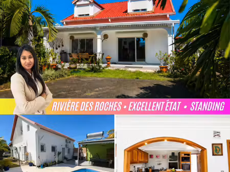 maison avec piscine et 4 chambres à vendre à bras-panon - rivi