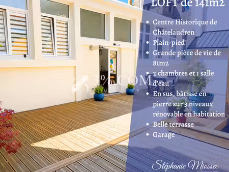 châtelaudren – bien atypique esprit loft avec dépendance en pierre