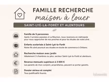 famille recherche maison à louer – saint-lyé-la-forêt et alentours