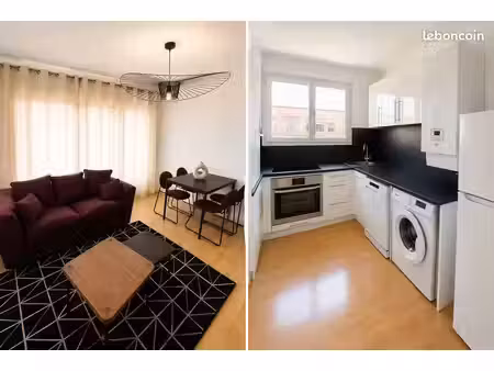 t3 meublé lumineux – 2 chambres – carnot / bsb / république – parking