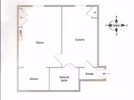 grand t1 bis (42 m²) - charpennes