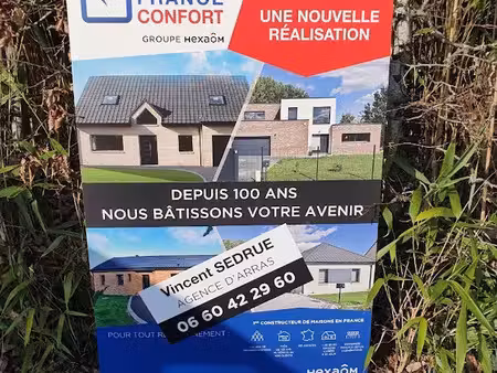 vente terrain 544 m² à athies (62223)  94 000 €