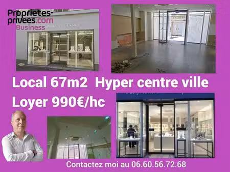 28100 dreux - location local commercial 67 m²   hyper centre ville