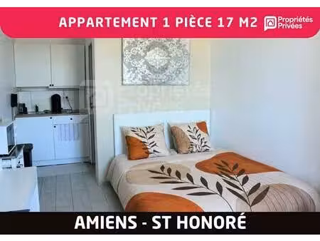 appartement 1 pièce 17 m2 - amiens st honoré-jeanne d'arc