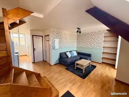 à louer – t2 duplex meublé de 33 61 m² – quartier saint-jean – caen