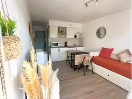 appartement meublé 22 m² avec balcon à carnon – garantie visale exigée
